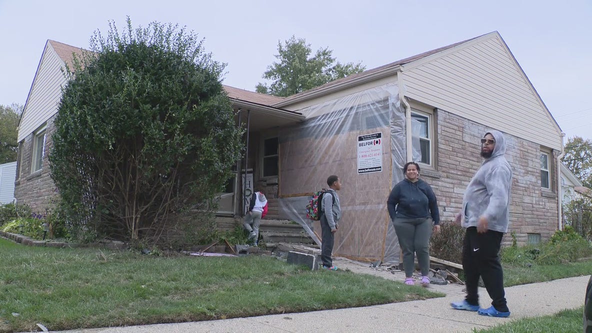 Speeding SUV smashes into sleeping family's Eastpointe house