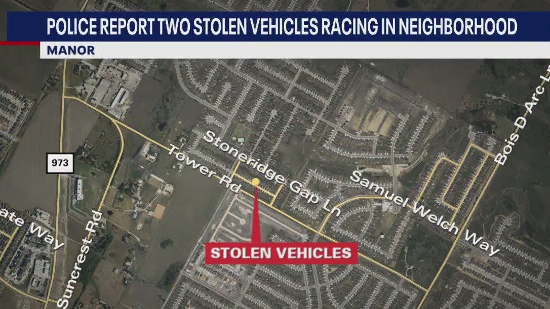 2 stolen vehicles caught racing in Manor