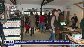 Gov. Inslee visits Food Bank Market in Bonney Lake