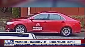 Murdered cab driver's stolen car found