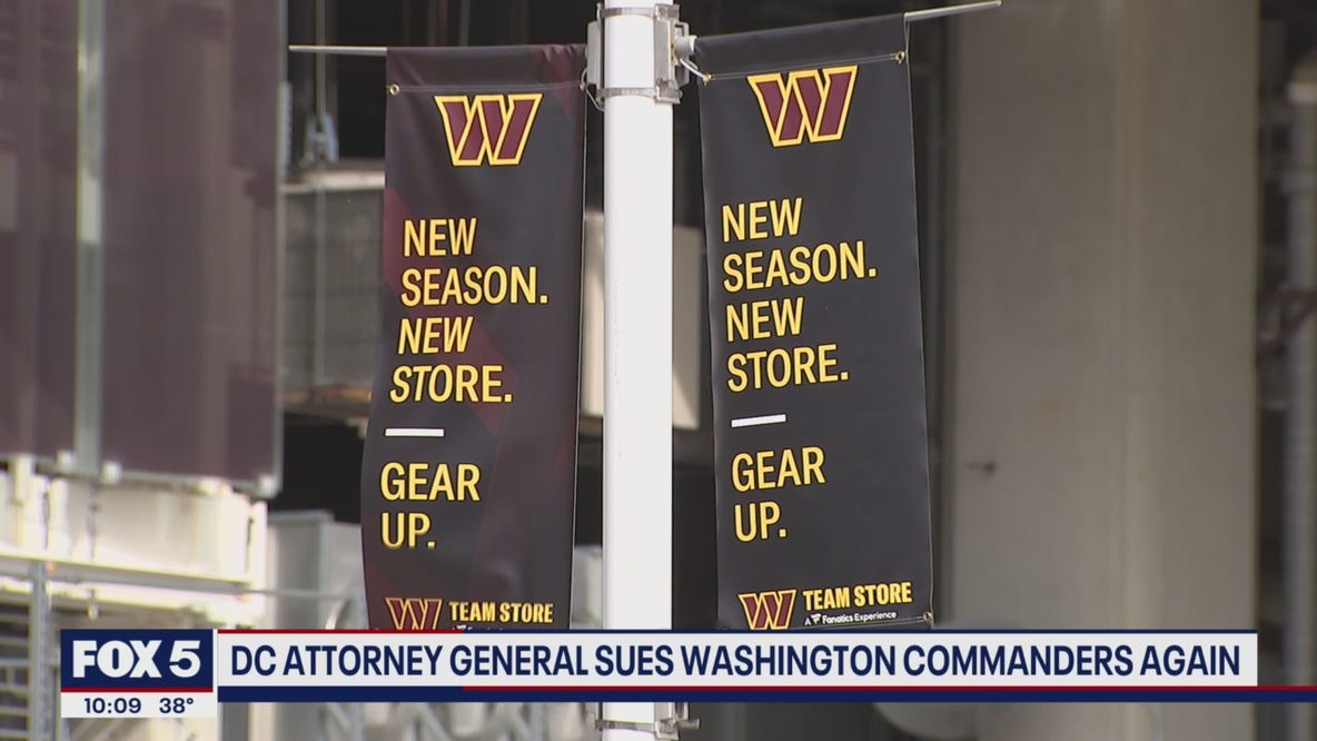 DC attorney general sues Washington Commanders again