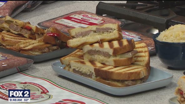 Rinaldi Sausage celebrates April with garlic and grilled cheese