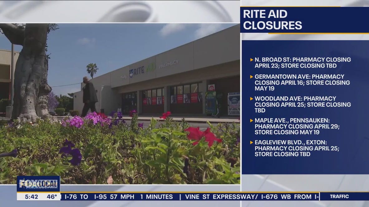 Several Rite Aids closing in Philadelphia area