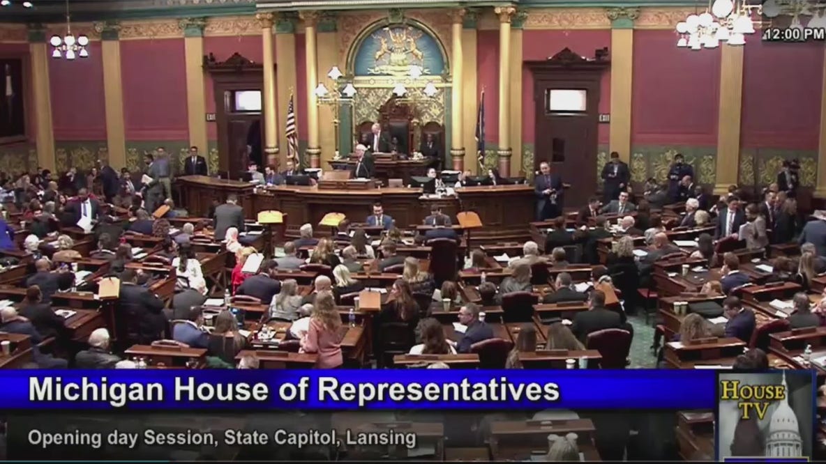 New Michigan state legislature on opening day of new year makes history