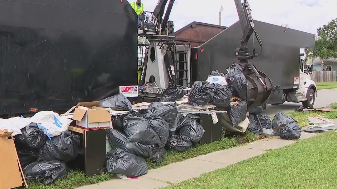 Debris from Ian lines Central Florida streets