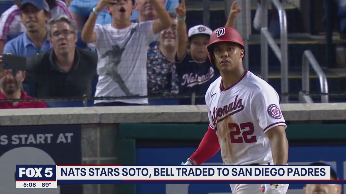 Nats stars Soto, Bell traded to San Diego Padres