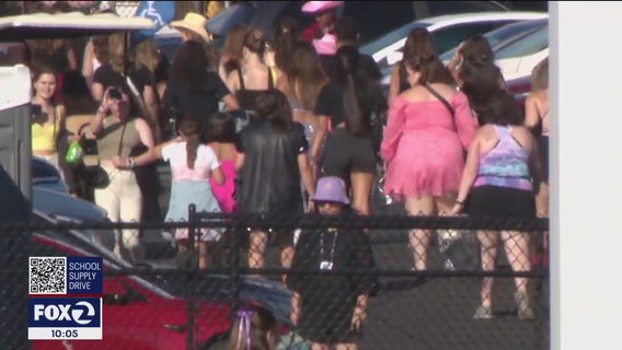 Swifties dance, sing, exchange bracelets on day 2 of Taylor Swift's Eras concert in Santa Clara