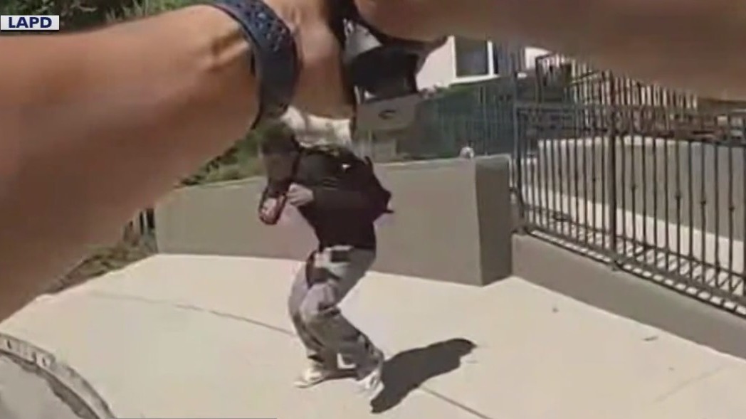 LAPD releases footage of Northridge shooting