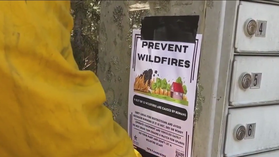 Risk for wildfires increase in Texas