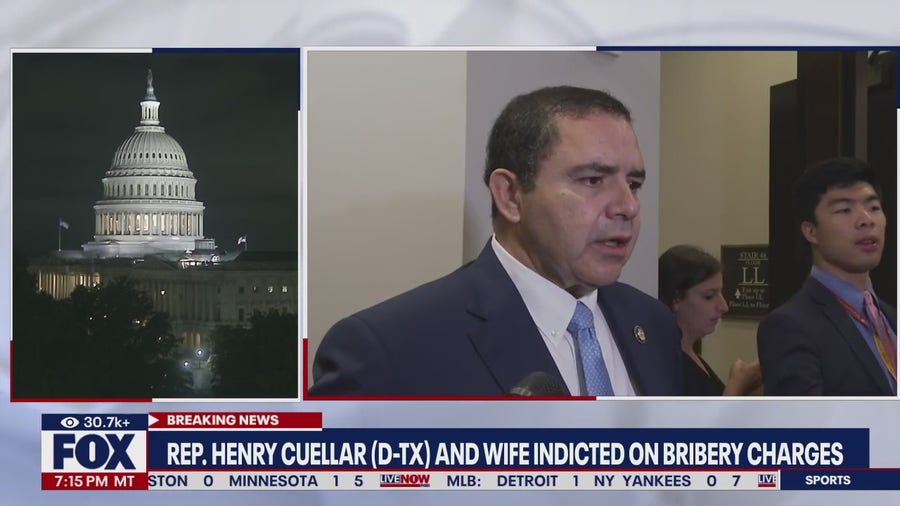 TX Congressman Cuellar indicted on bribery charges