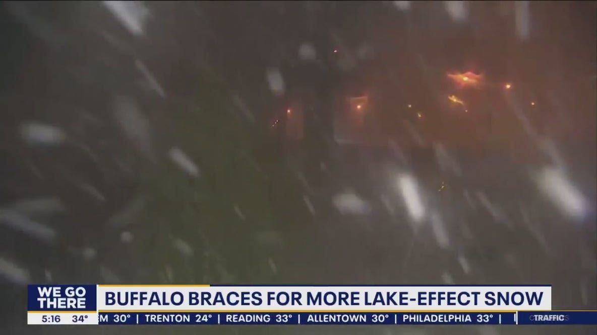 Lake-effect snow storm continues to hit parts of New York with feet of snow