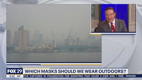 Which masks should you wear outdoors with poor air quality?
