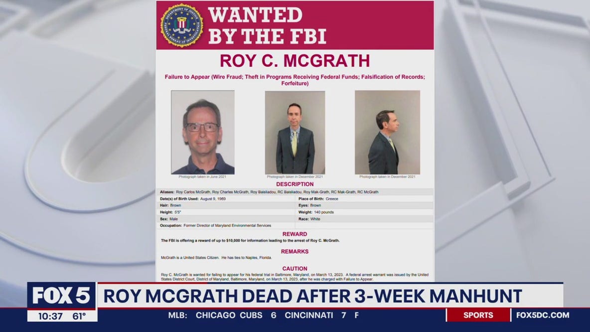 Roy McGrath shot, killed in Tennessee after 3-week manhunt