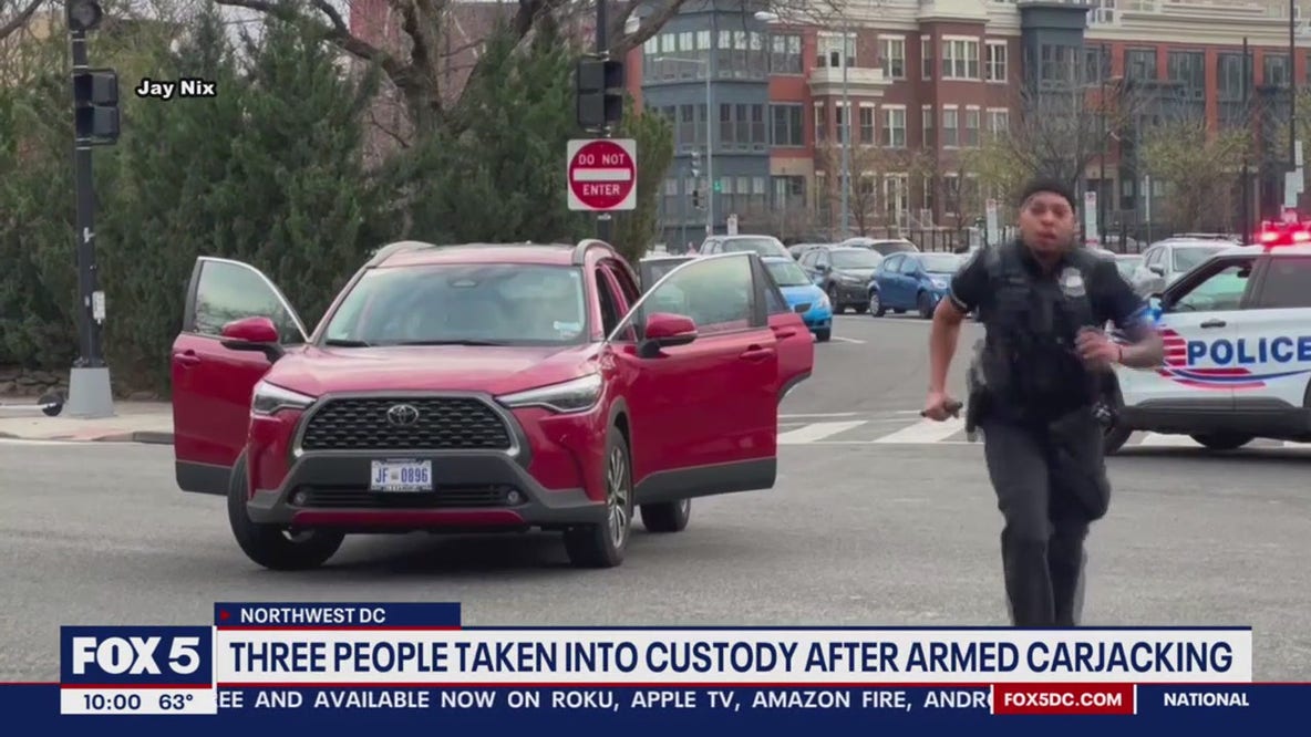 Armed carjacking on Georgia Avenue in Northwest; 3 arrested
