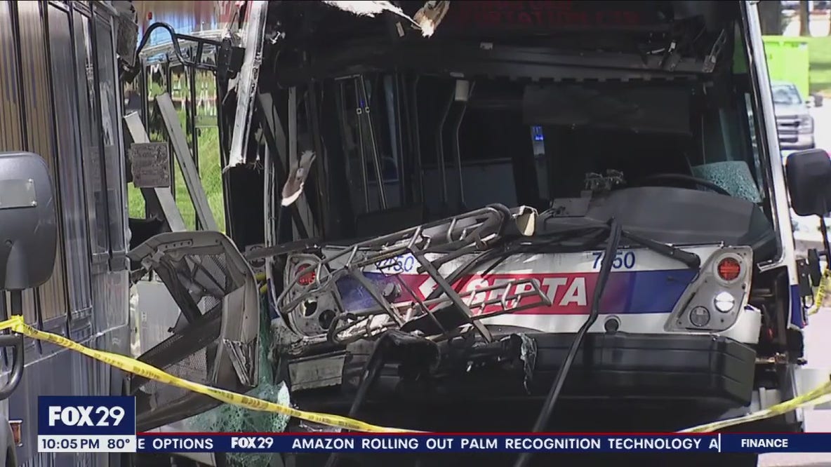 New video reveals moment two SEPTA buses collide