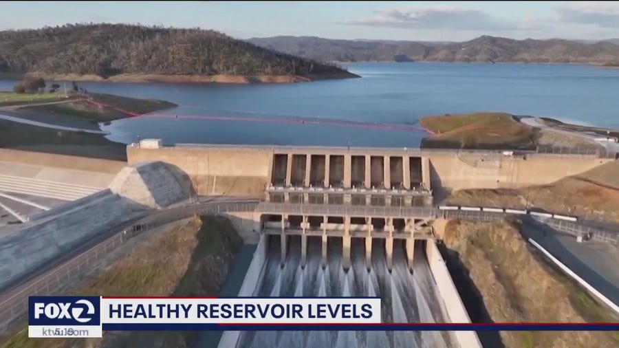 California's reservoirs are brimming