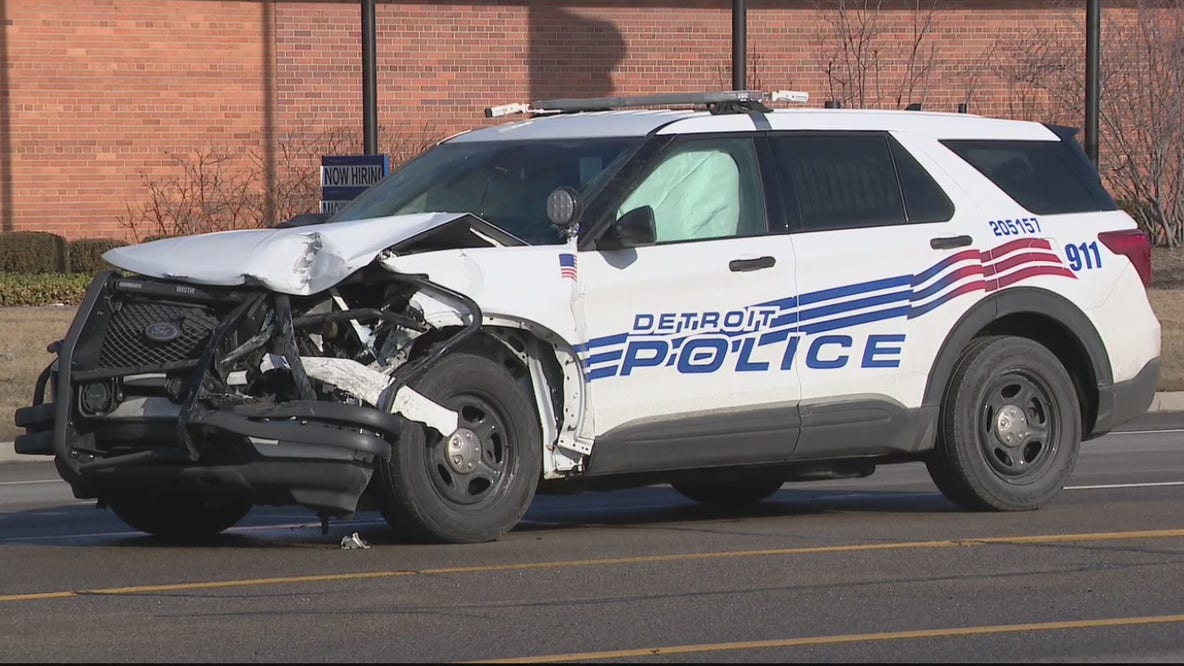Detroit man seriously hurt after DPD officer rear-ends another car