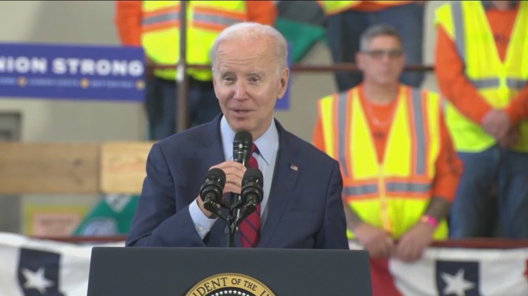 Biden makes first stop in Wisconsin after State of the Union address