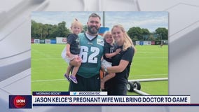 Jason Kelce's pregnant wife to bring OB-GYN to Super Bowl