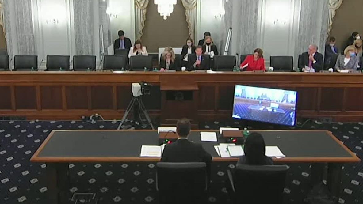 Big tech at hearing on the Hill