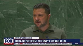 Ukrainian president Zelenskyy speaks at UN