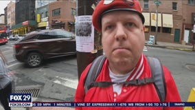 Guardian Angels member recruiting for Philadelphia chapter