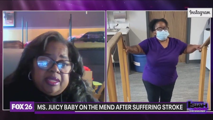 Reality TV star Ms. Juicy Baby continues recovery after suffering stroke