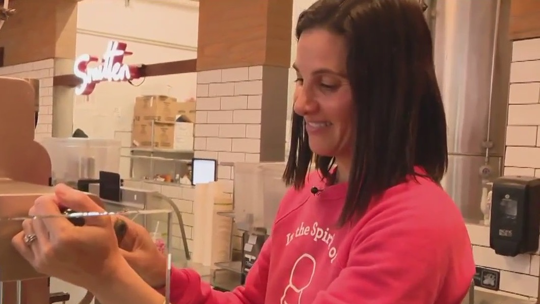 Vandalized Smitten ice cream shop in San Francisco reopens with love