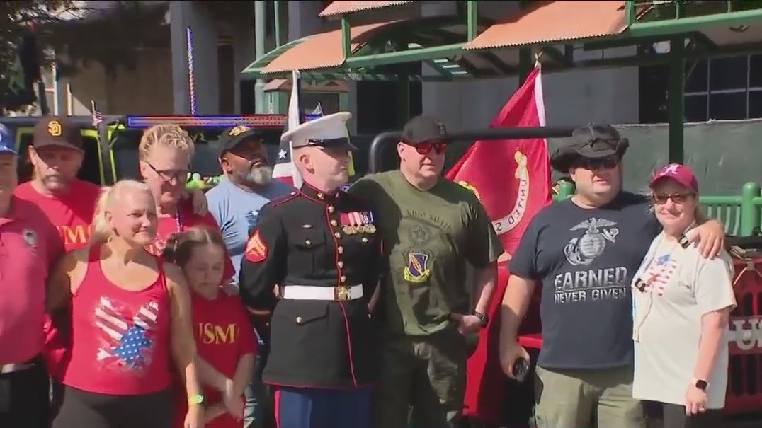 Veterans march in downtown Orlando