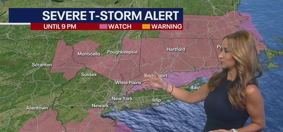 Severe thunderstorms roll through NYC area