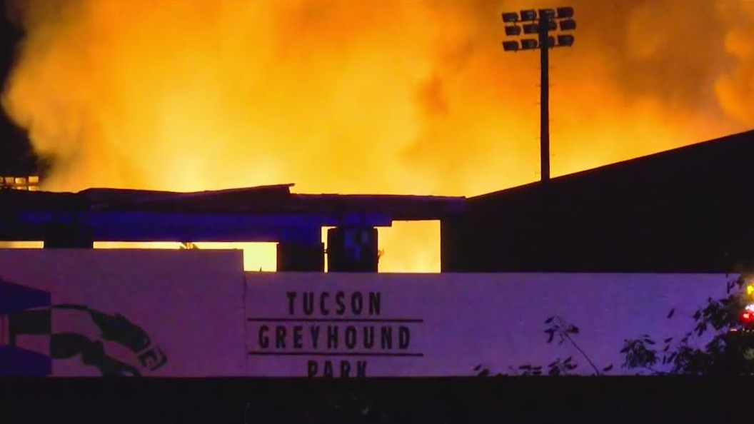 Massive fire decimates Tucson Greyhound Park