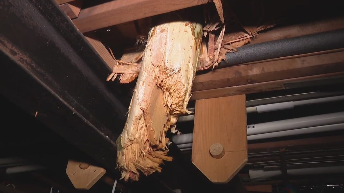 Damage after severe thunderstorms Sunday in Metro Detroit