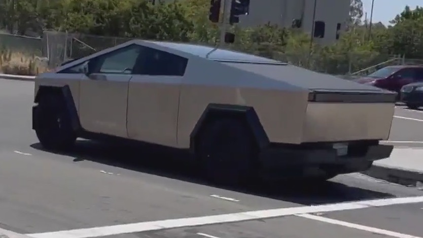 Tesla Cybertruck spotted in California