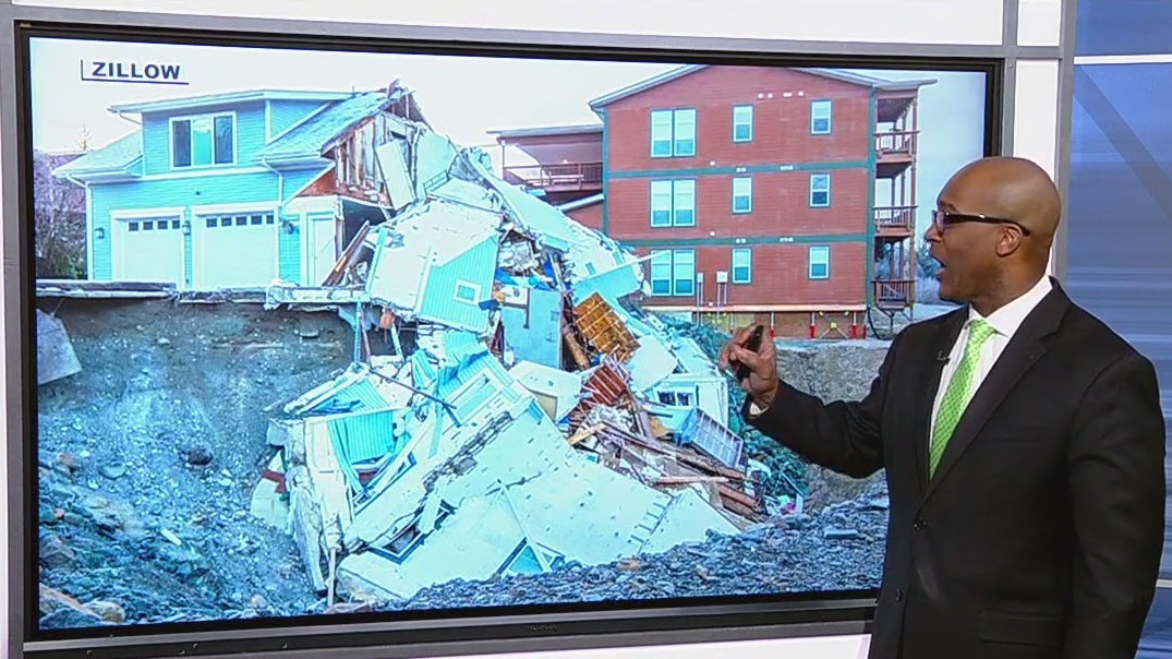 Half-collapsed Alaska home goes on sale