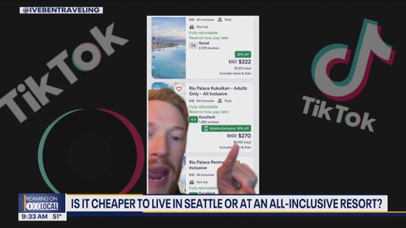 Is it cheaper to live in Seattle or an all-inclusive resort?