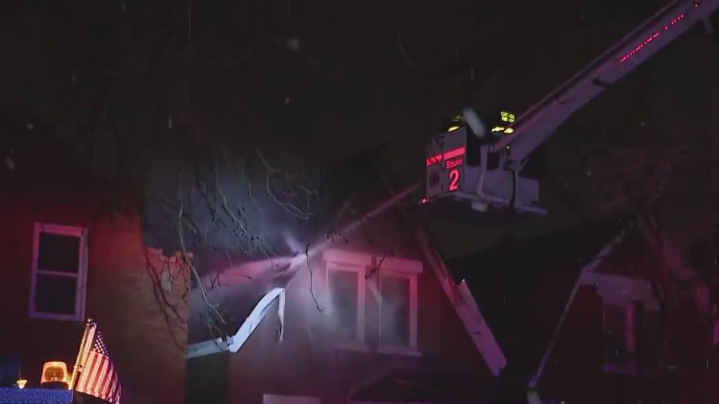 Firefighter uninjured after floor collapses in Lawndale house fire