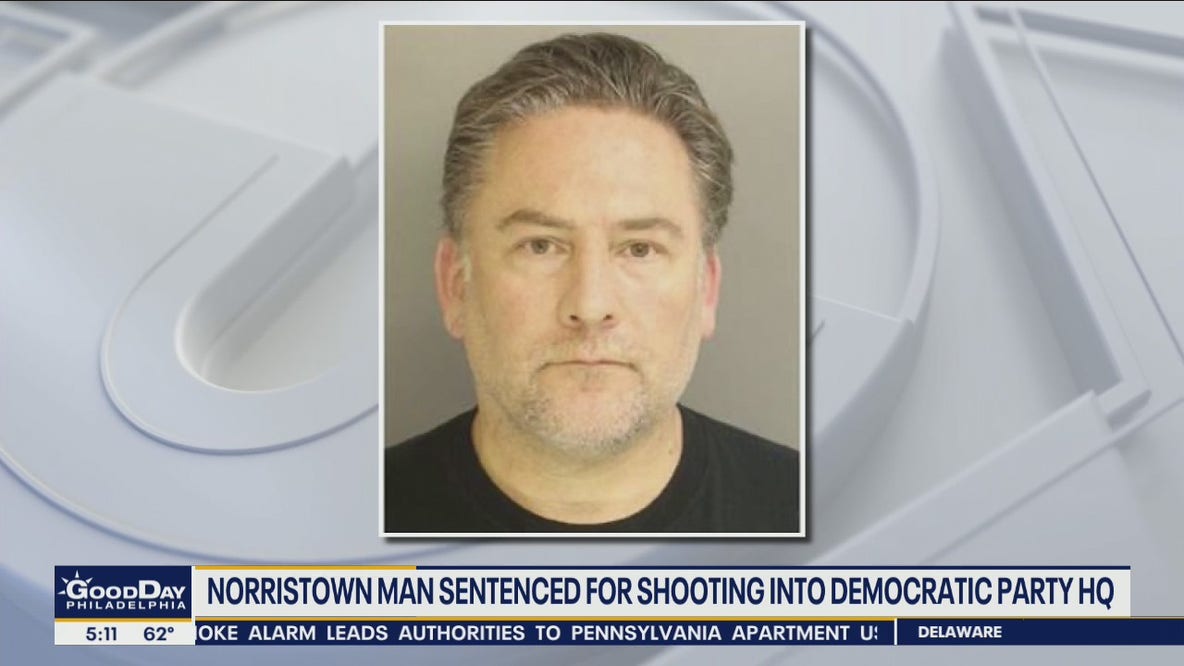 Norristown man sentenced for shooting into Democratic Party headquarters