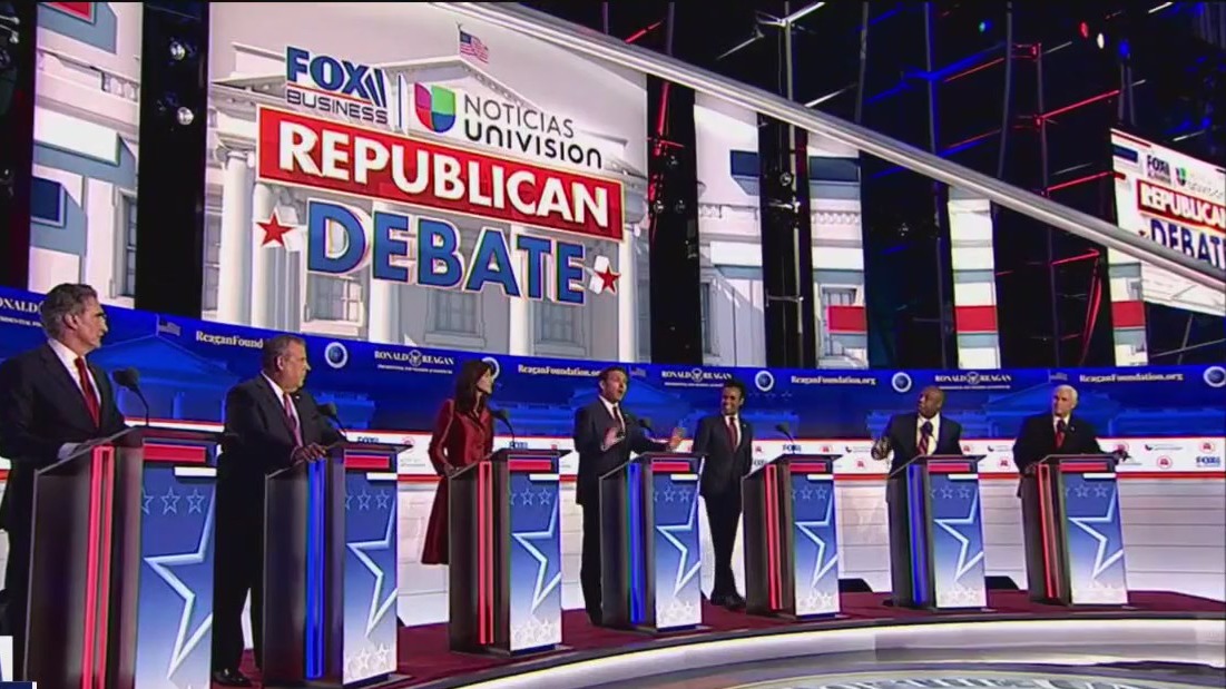 7 candidates jockeying for position in 2nd GOP presidential debate