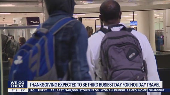 Thanksgiving travel underway at Philadelphia International Airport
