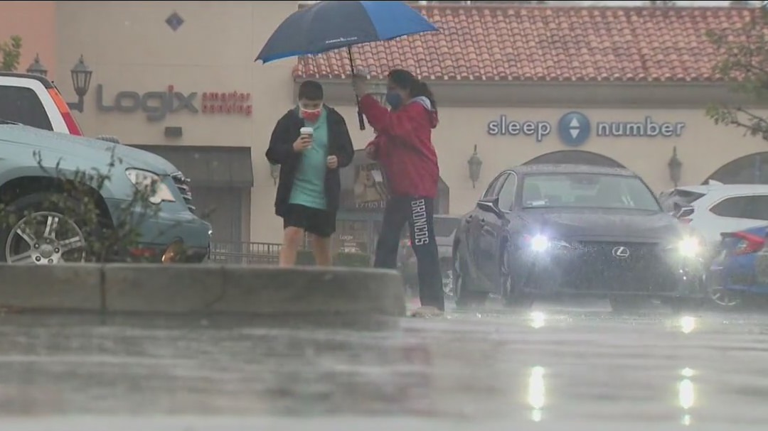 Soggy conditions hit San Fernando Valley