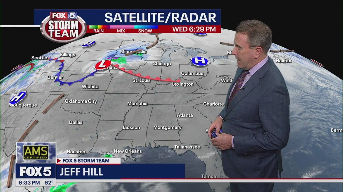 Wednesday evening forecast