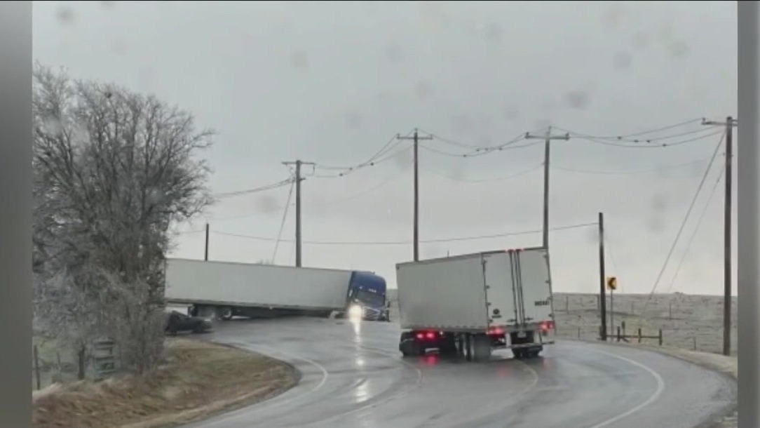 Icy roads in Austin result in several crashes