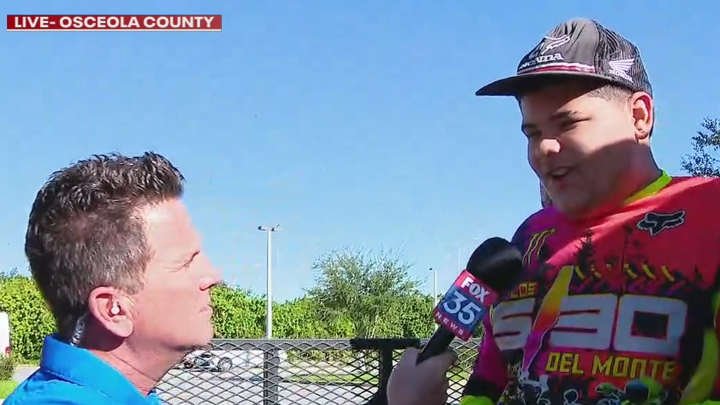 FOX 35 Care Force: 14-year-old boy jumps in to help and warn people of flooding danger in Florida