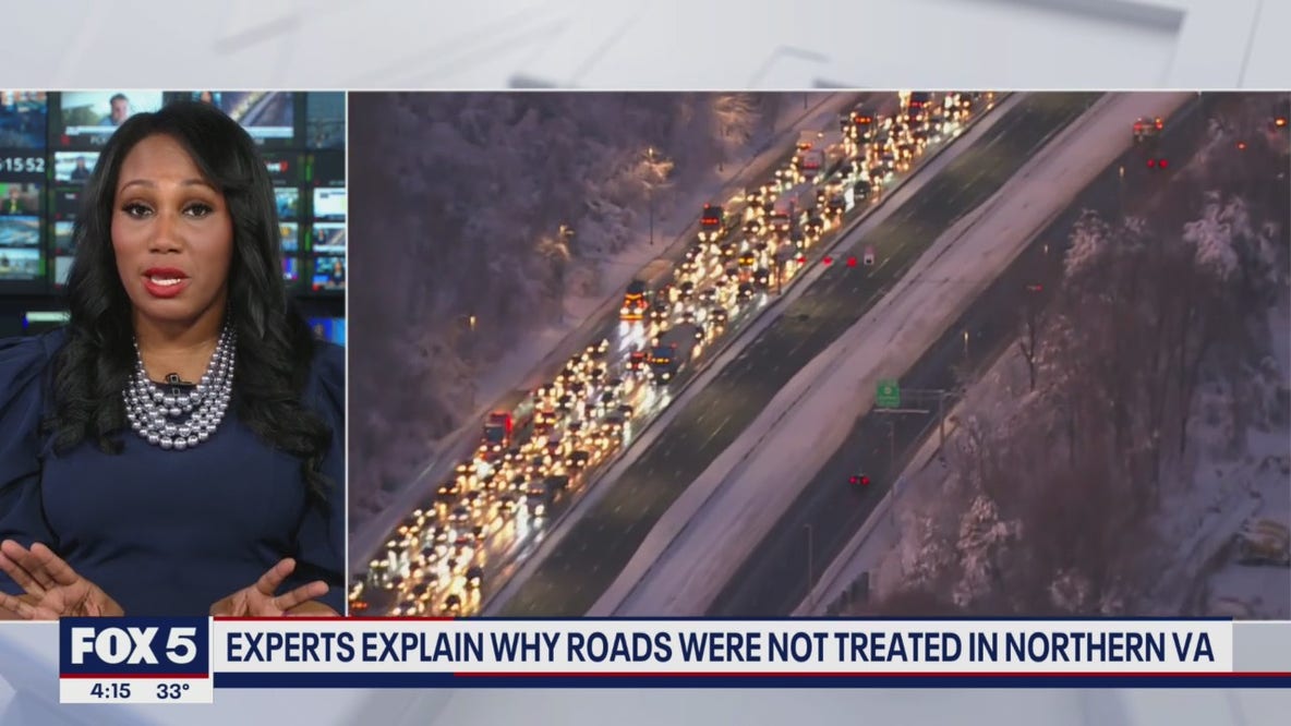 Experts explain why roads were not treated in northern Virginia
