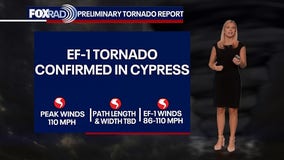 Houston storm damage: EF-1 tornado in Cypress