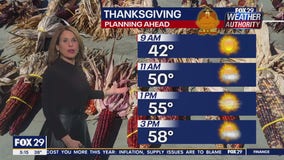 Weather Authority: Thanksgiving, 5 a.m. forecast