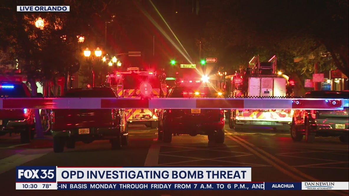 Bomb threat closes roads in Downtown Orlando