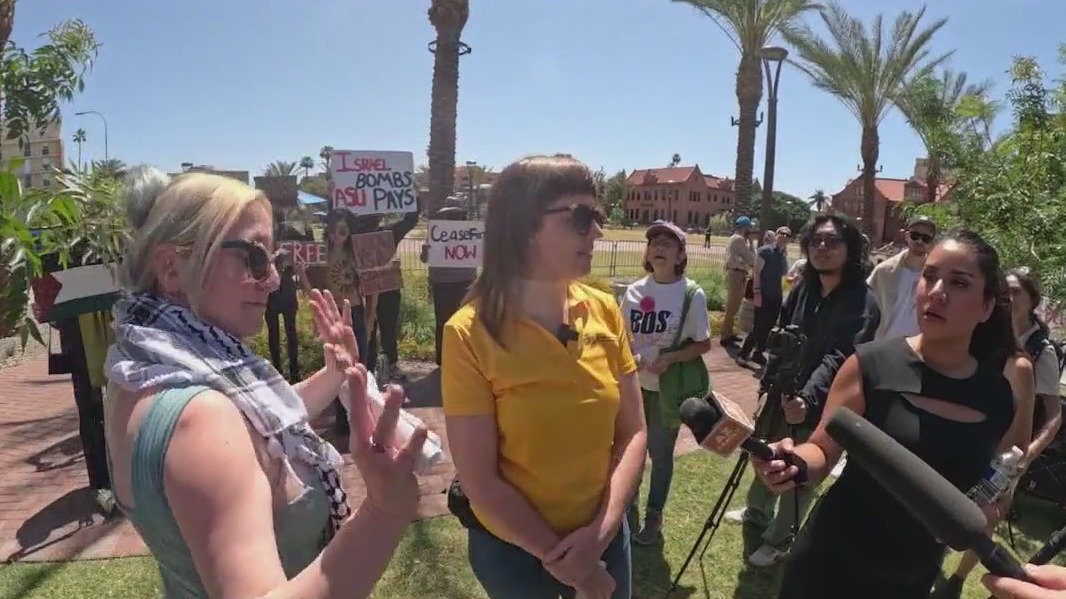 Protesters at ASU hold press conference doubling down on demands for Palestine