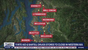 11 Rite Aid, Bartell Drugs stores set to close in Washington state