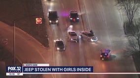 Jeep stolen with young girls inside on Northwest Side